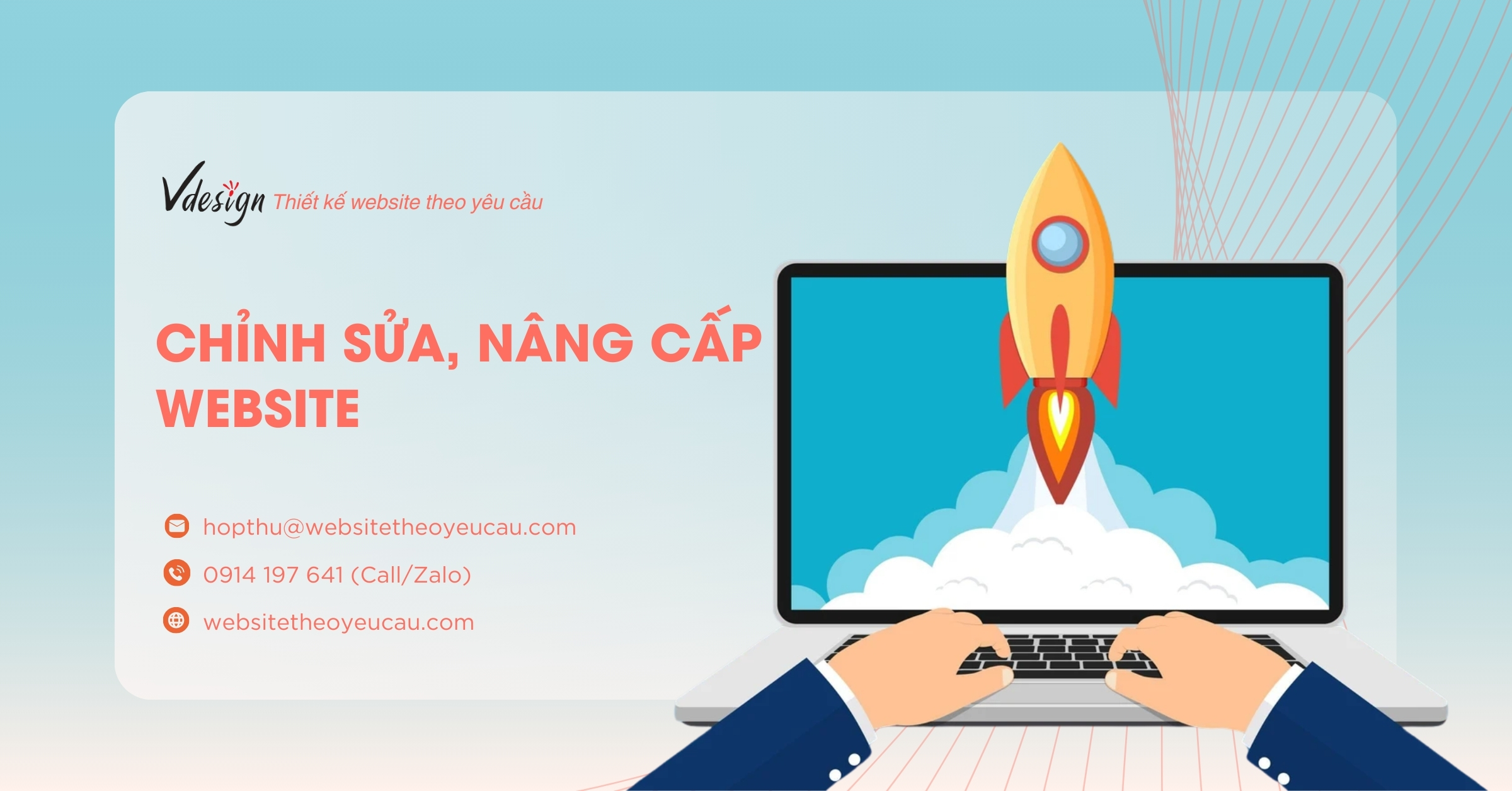 Chỉnh sửa, Nâng Cấp Website | Công ty VDesign - 0914 197 641
