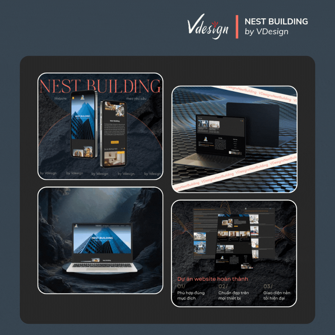 Tăng tốc độ tải trang sẽ giúp bạn giữ chân khách hàng hơn - Dự án website Nest Building được thực hiện bởi VDesign.
