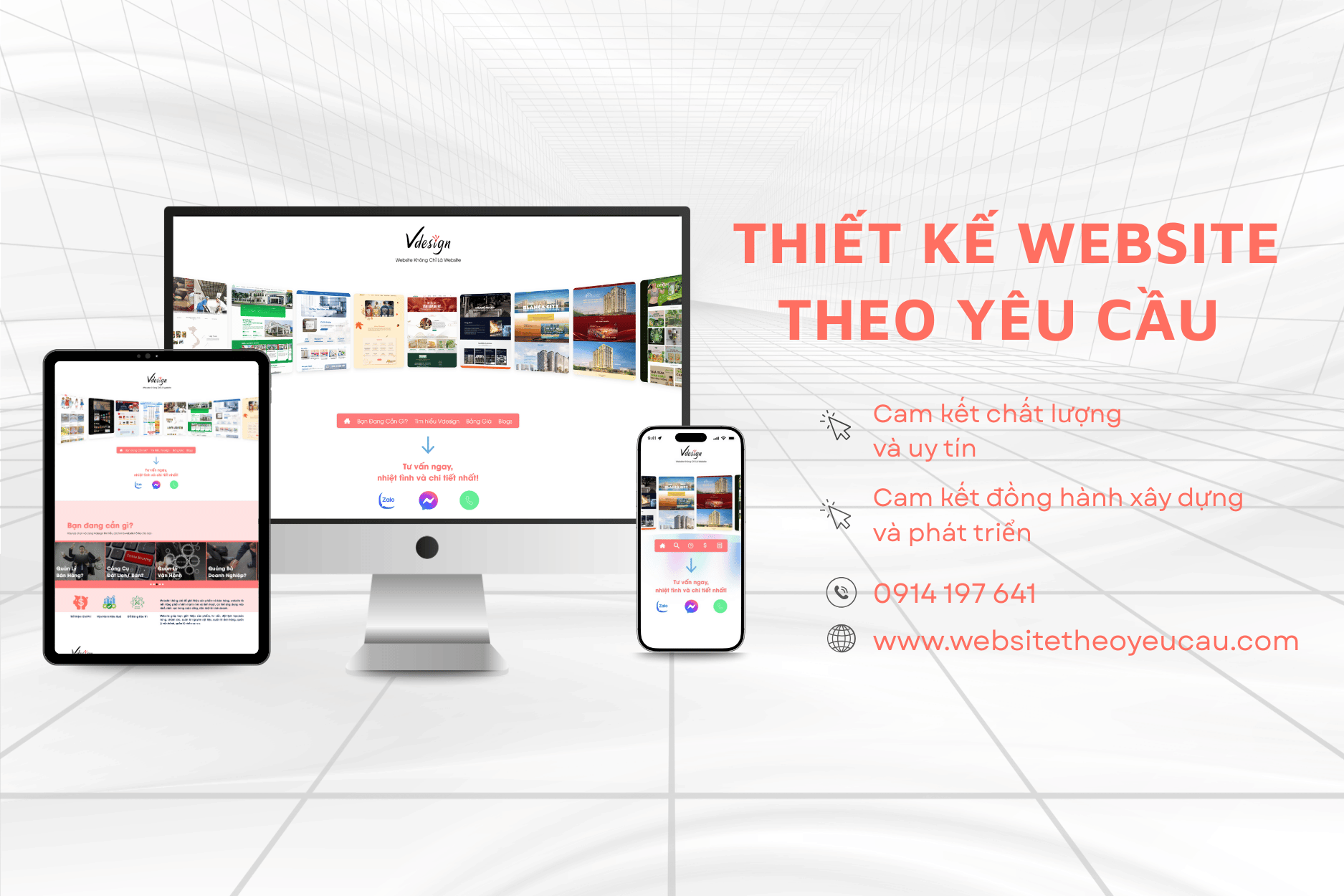 Dịch vụ thiết kế website theo yêu cầu VDesign.