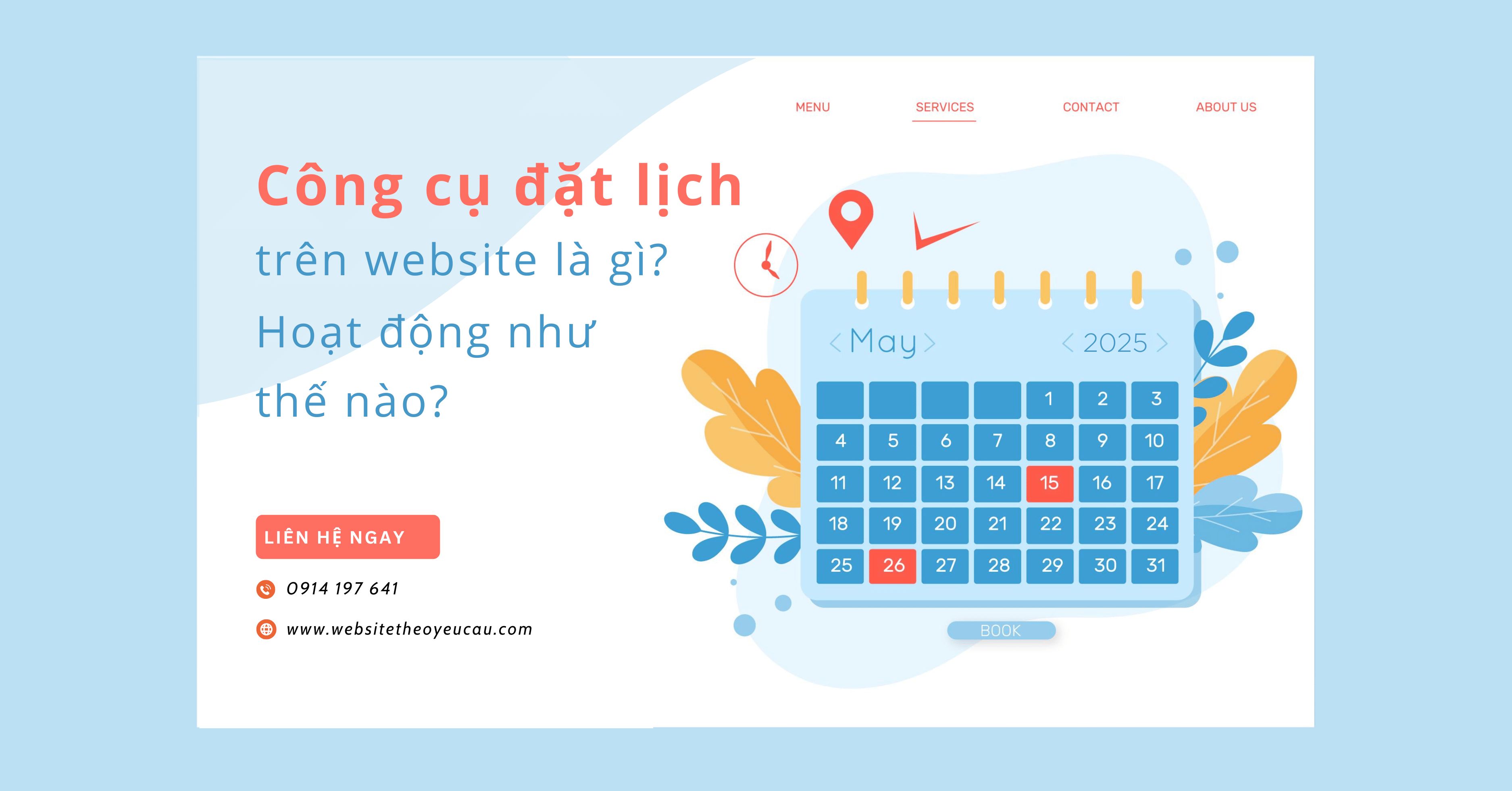 Công cụ đặt lịch trên website là gì? Hoạt động như thế nào?