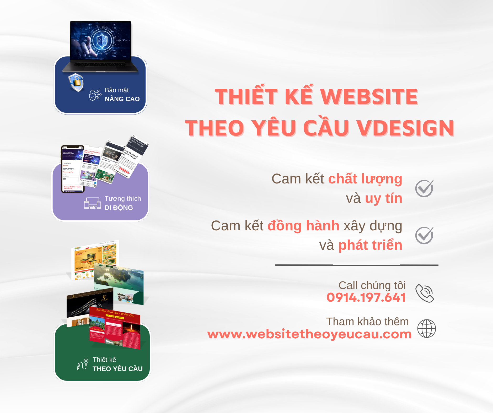 Liên hệ ngay DV Thiết kế Website theo yêu cầu VDesign