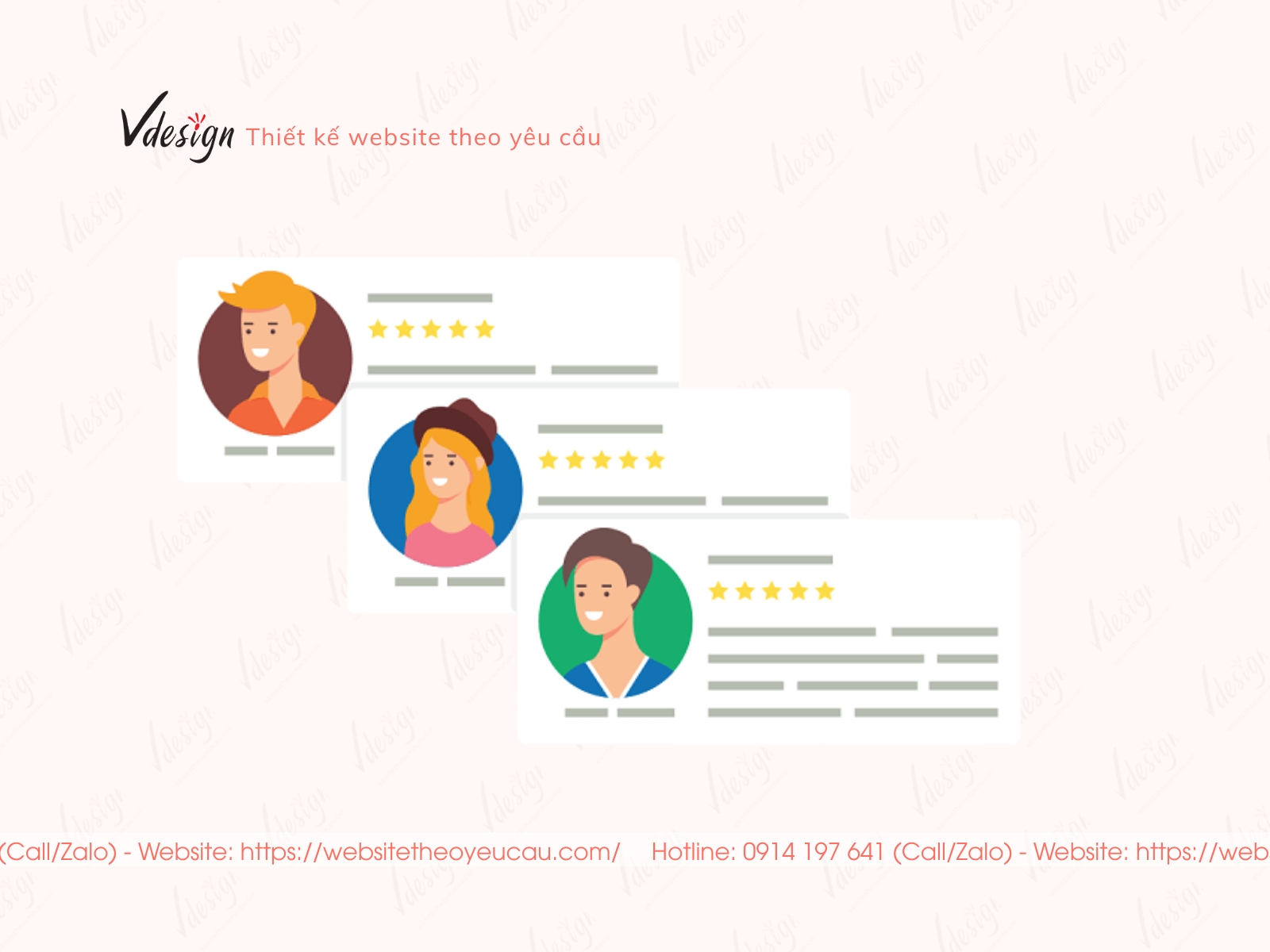 Bằng chứng xã hội dưới dạng review khách hàng giúp tăng niềm tin trên landing page.