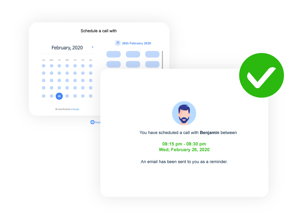 Tích hợp tính năng đặt lịch giúp quản lý vận hành hiệu quả với hệ thống xác nhận tự động và lịch cập nhật thời gian thực.