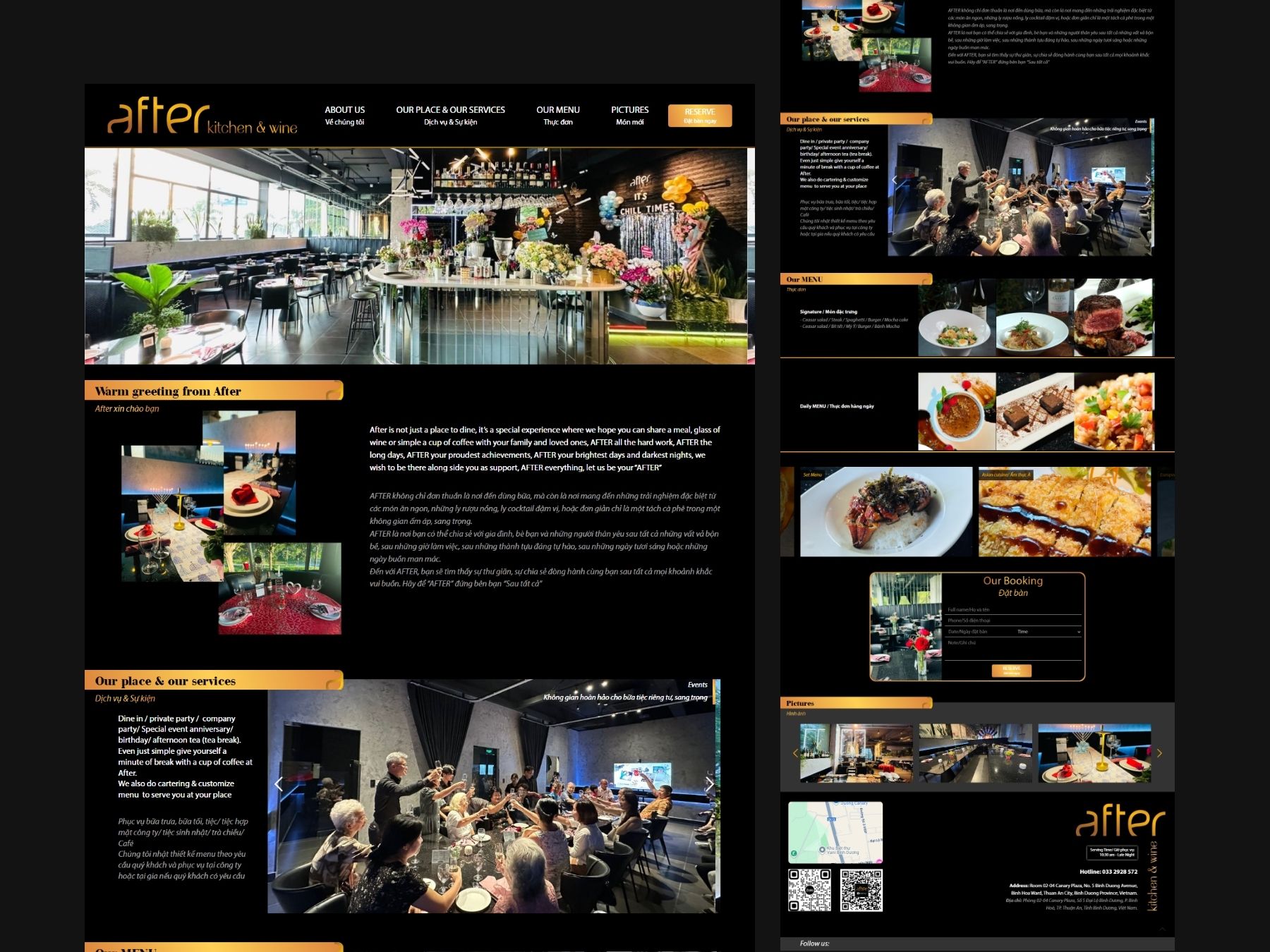 Website AFTER Kitchen&Wine