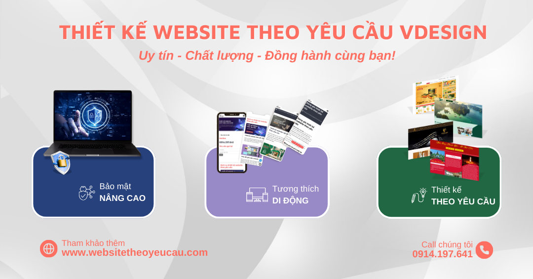 Công ty Thiết kế website theo yêu cầu VDesign