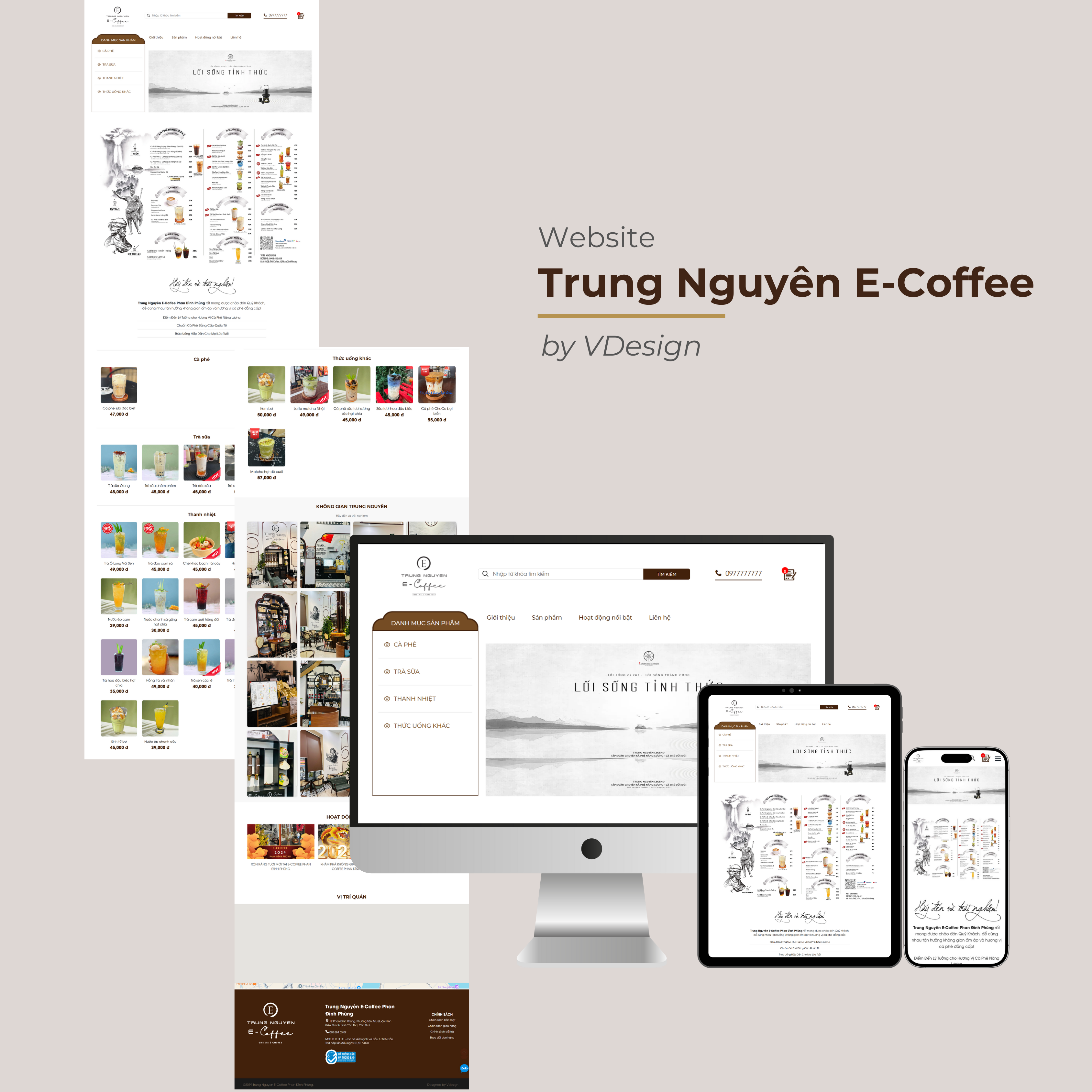 Thiết kế hài hòa, giao diện tinh gọn giúp khách hàng nhớ ngay đến bạn.