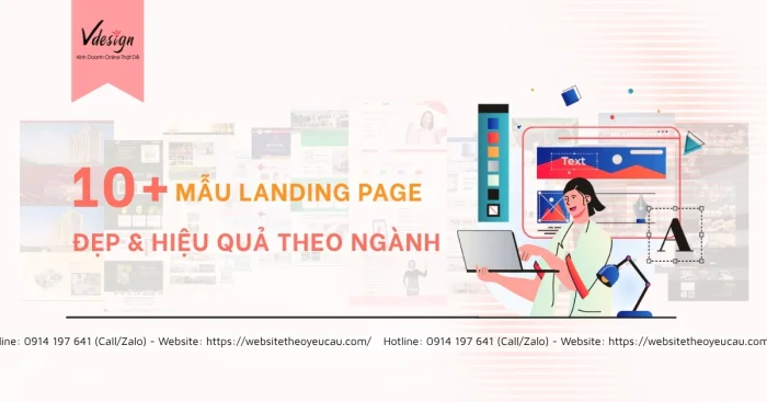 10+ Mẫu Landing Page đẹp & hiệu quả theo ngành