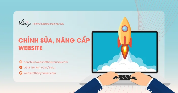 Chỉnh sửa, Nâng Cấp Website | Công ty VDesign - 0914 197 641